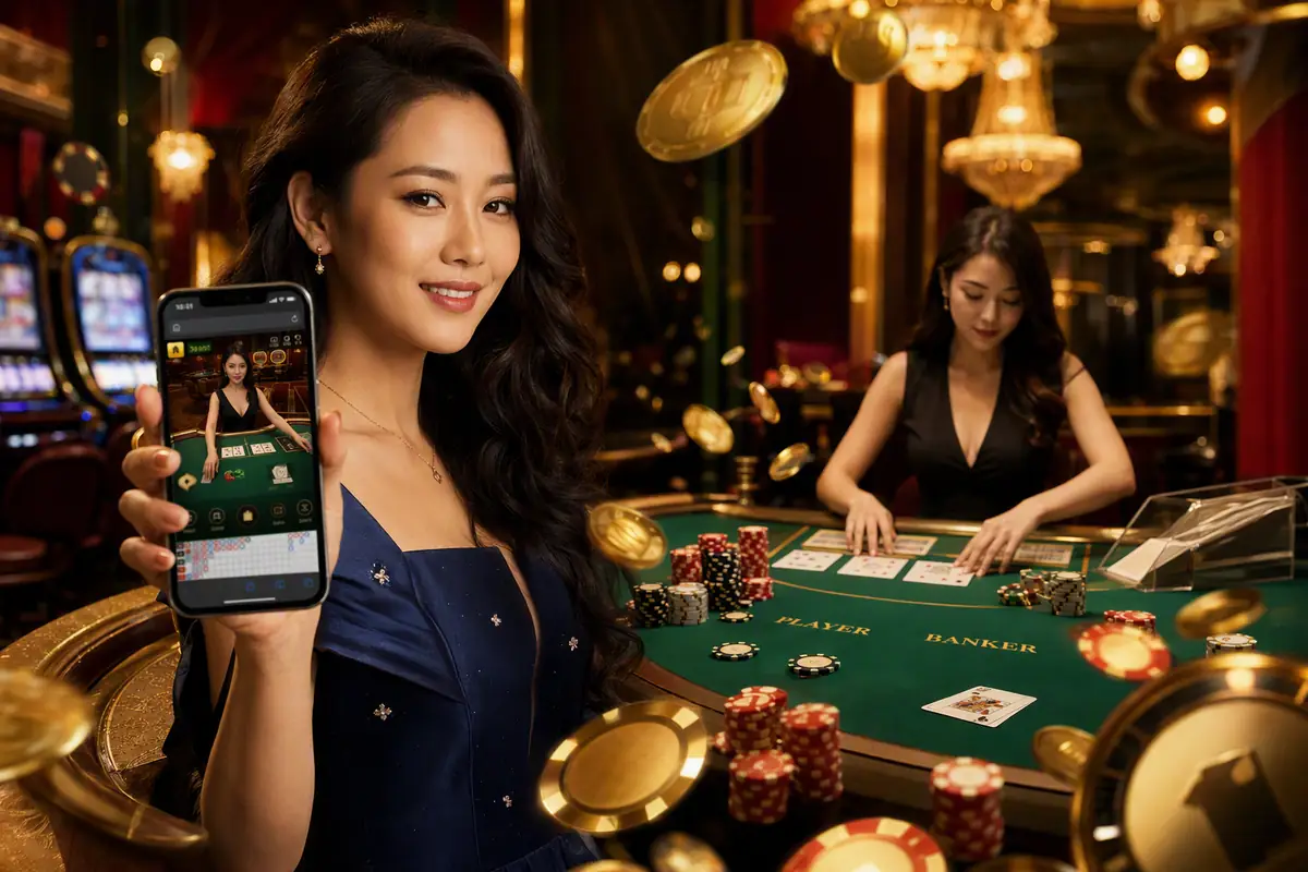 vcity44 Casino meja live dealer baccarat